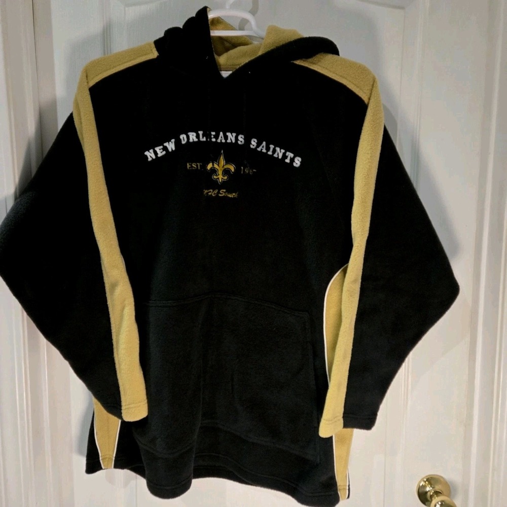 New Orleans Saints NFL Hoodie Sweatshirt Unisex Large Mardi Gras